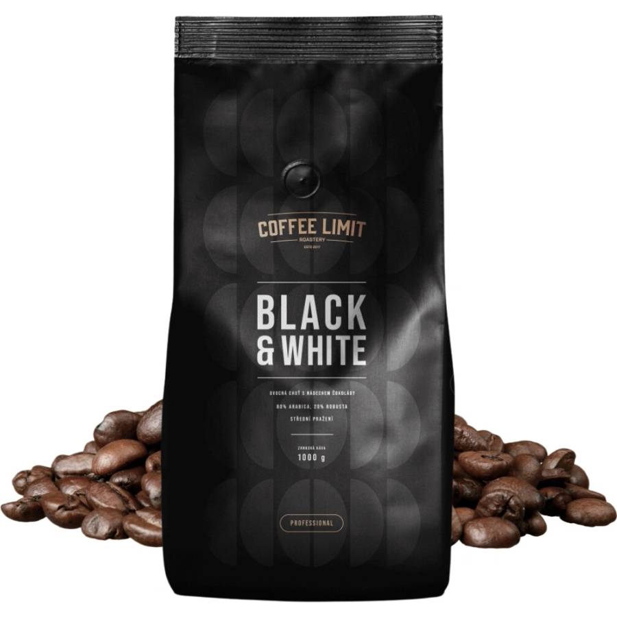 Coffee Limit Black & White 1 kg zrnková káva