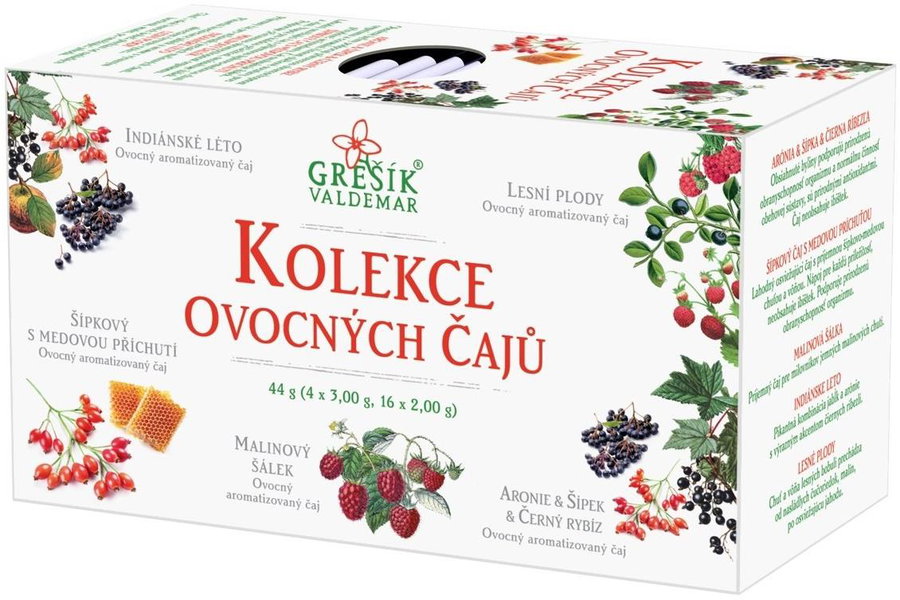 Grešík Valdemar - Kolekce Ovocných čajů 5 x 4 sáčky